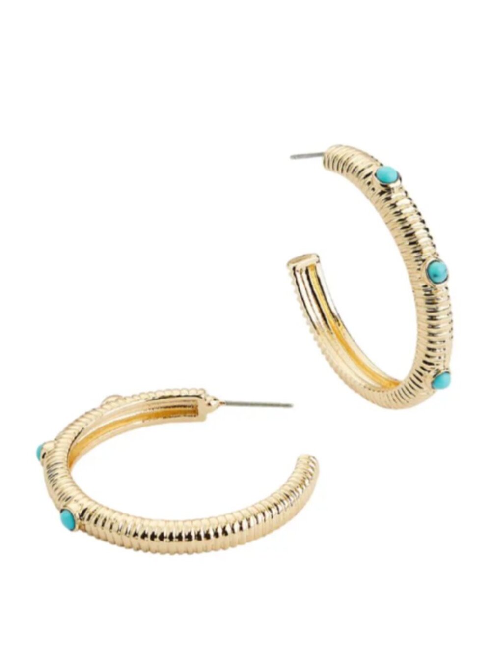 Park Lane Turquoise RAE Hoop Earrings